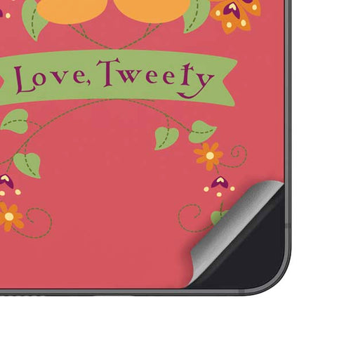 Looney Tunes Tweety Embroidered Galaxy S25 Skin